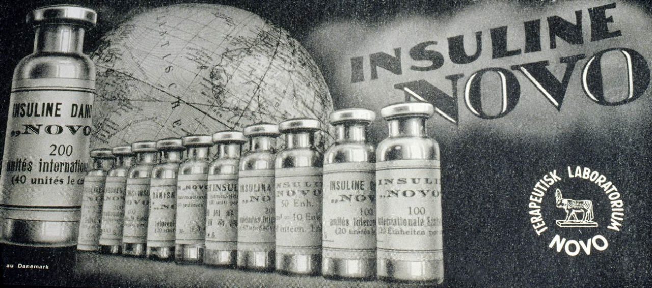 Insuline Novo advertentie in 1930.